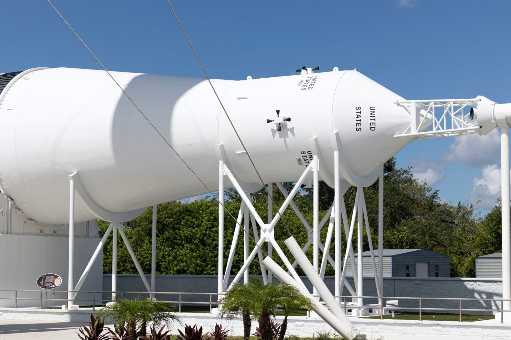 A space craft in Kennedy Space Center.